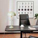 21-inch dual-light desk lamp, sage green, double switch zipper - Image 3